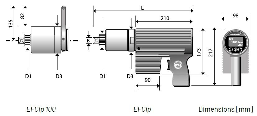 Zakrętarka elektryczna EFCip- Szkic